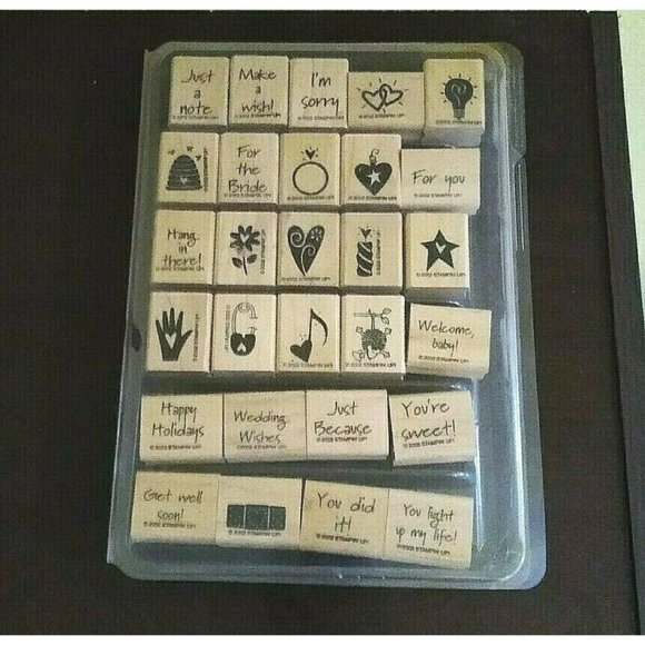 Stampin' Up! | Office | Stampin Up Rubber Stamps Mini Mates 202 Set Of ...